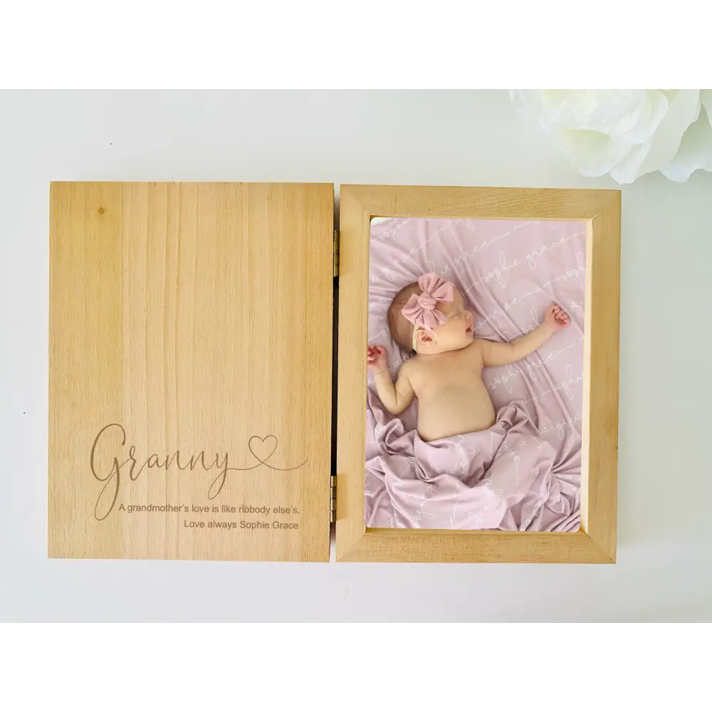 Personalised Wooden Photo Frame - Heart - Timber Tinkers