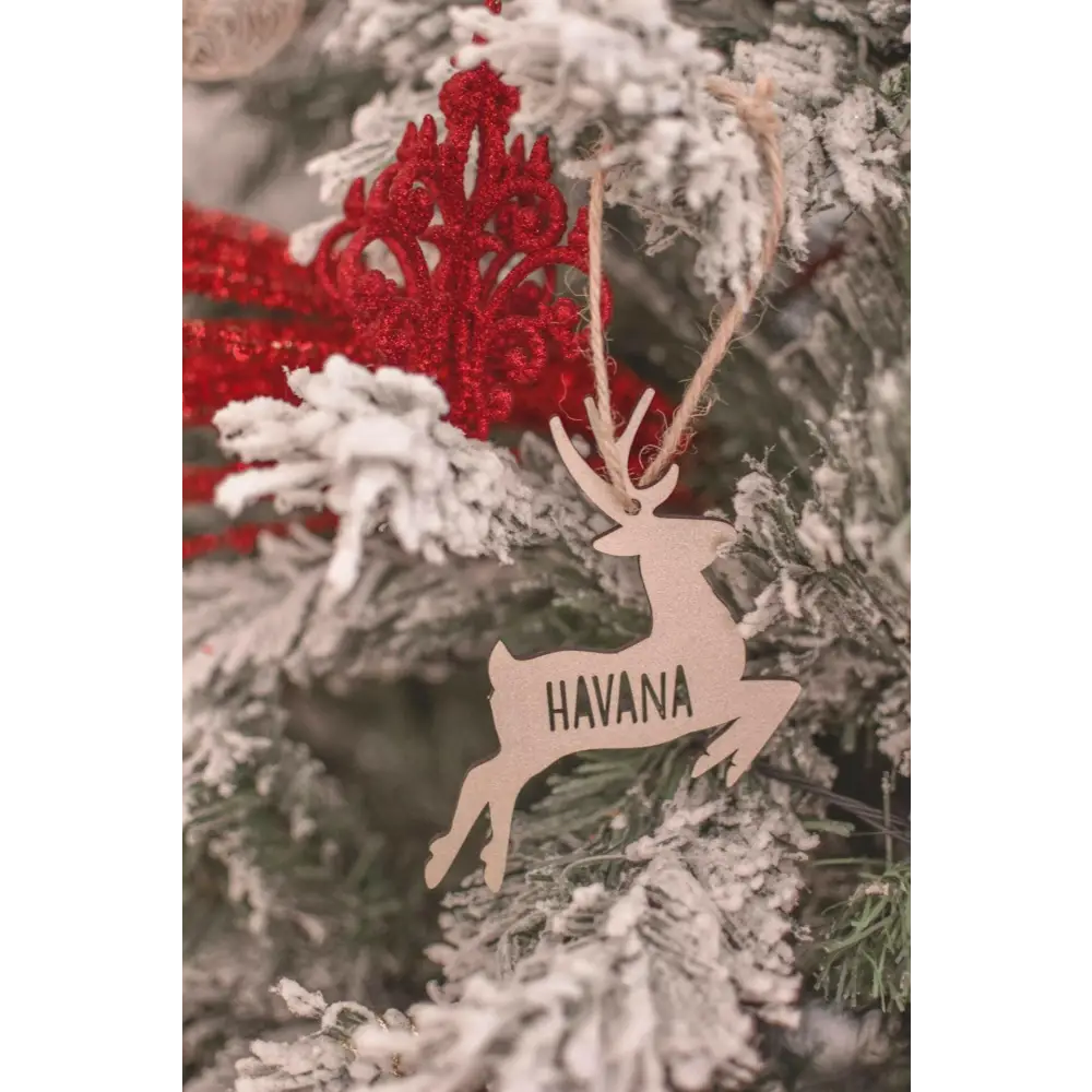 Reindeer Ornament - Timber Tinkers