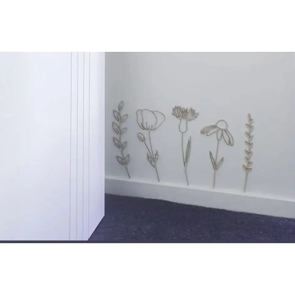 Wildflowers Wall Decals - Timber Tinkers
