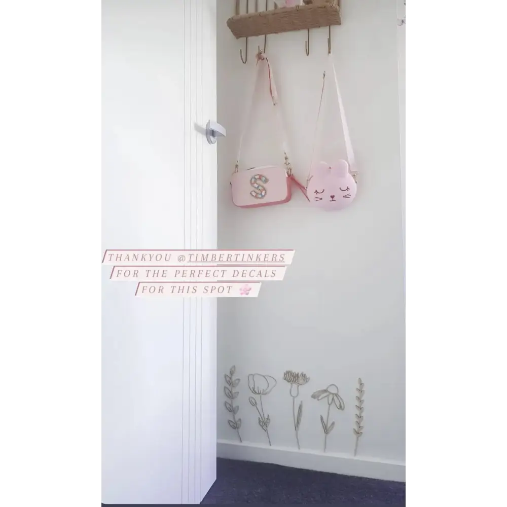 Wildflowers Wall Decals - Timber Tinkers