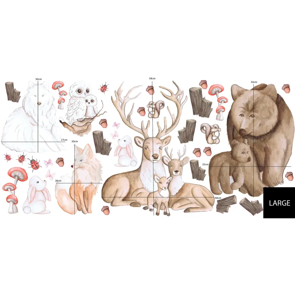 Winter Woodlands Decals - Timber Tinkers