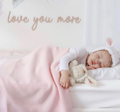 love you more wall plaque
