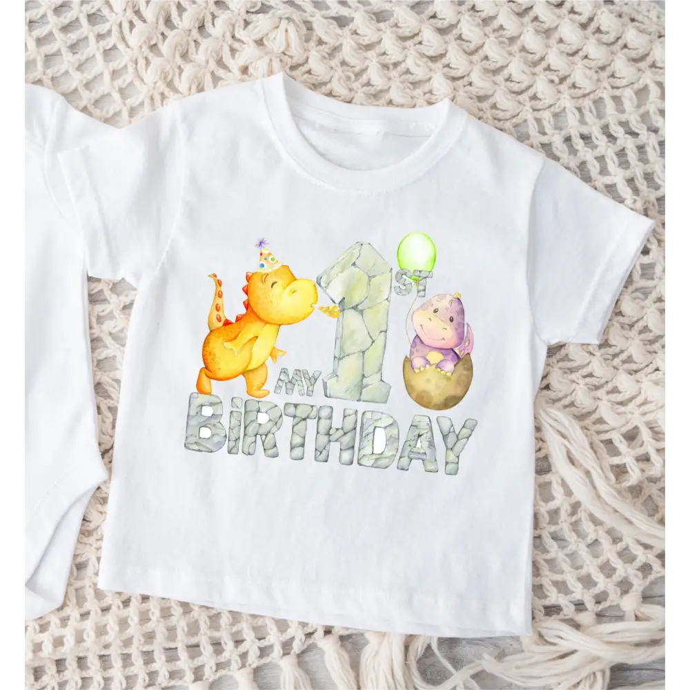 1st Birthday Dino T-Shirt