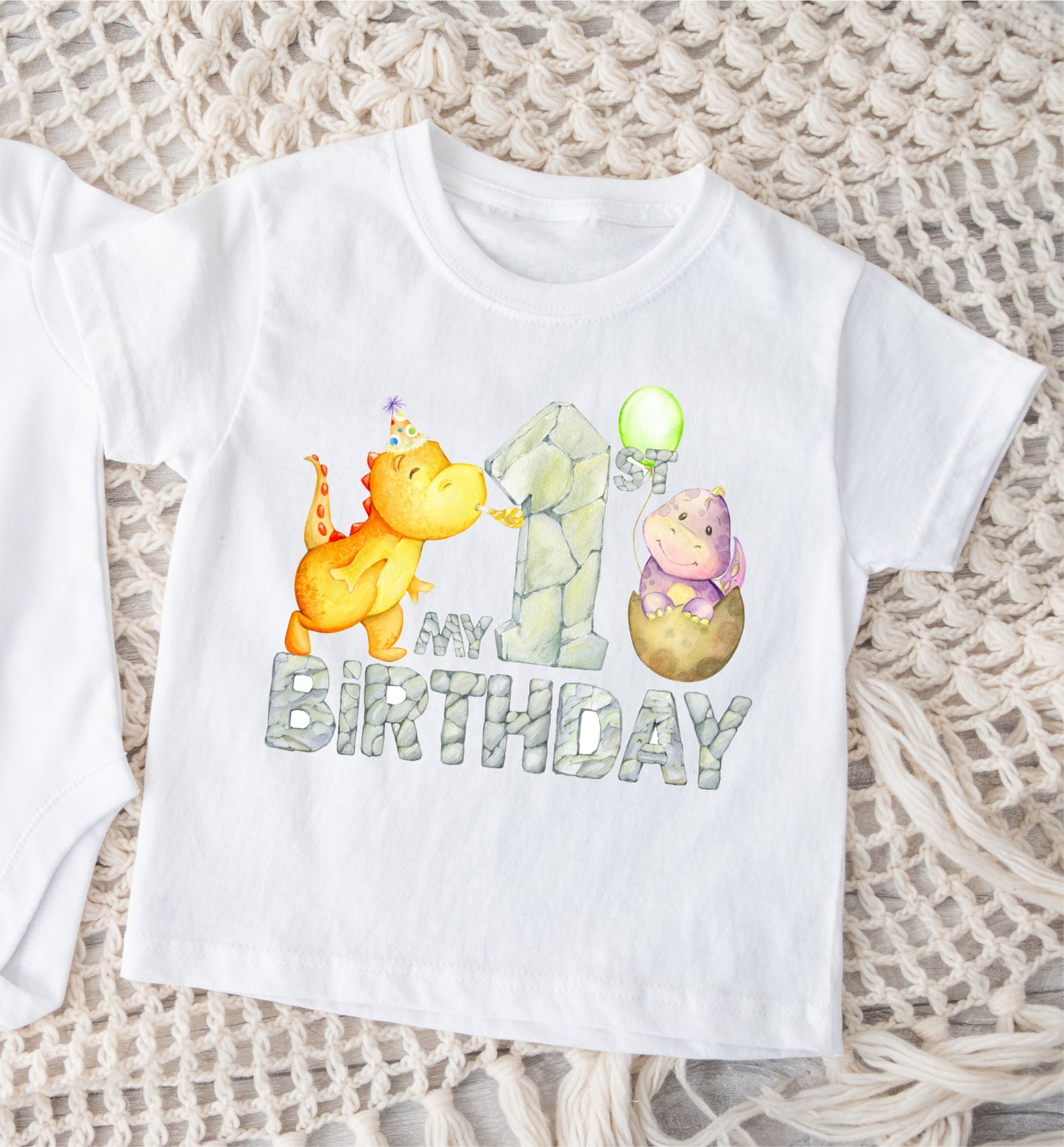 1st Birthday Dino T-Shirt