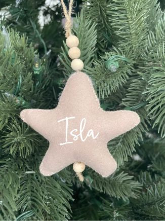 Personalised Star Ornament