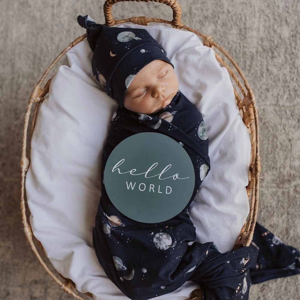 Milky Way & Soft Moss Reversible Milestone Cards - Timber Tinkers