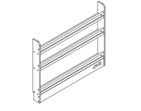 (New) White Elegance 3-Tier Display Bookshelf