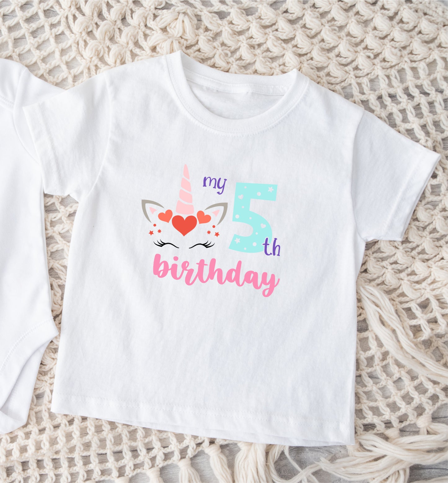 Unicorn Birthday T-Shirt - Multiple Years