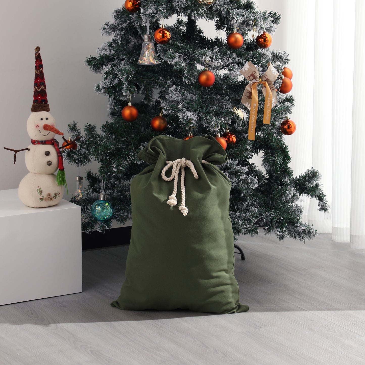 Canvas Santa Sacks - Multi Colours