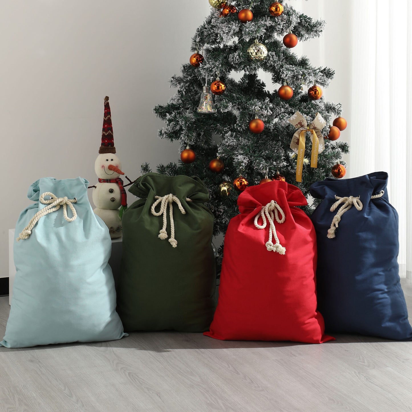 MONOGRAM Personalised Canvas Santa Sacks - Multiple Colours