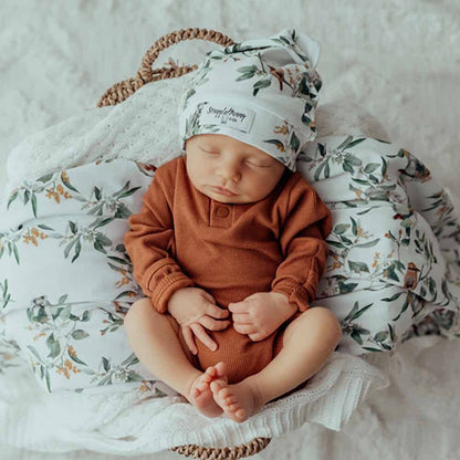 Eucalypt Baby Jersey Wrap & Beanie Set - Timber Tinkers