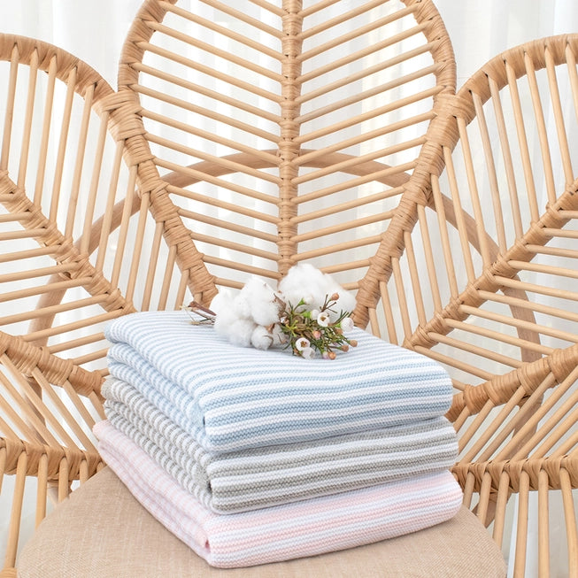 Baby Blanket - Blue Stripe