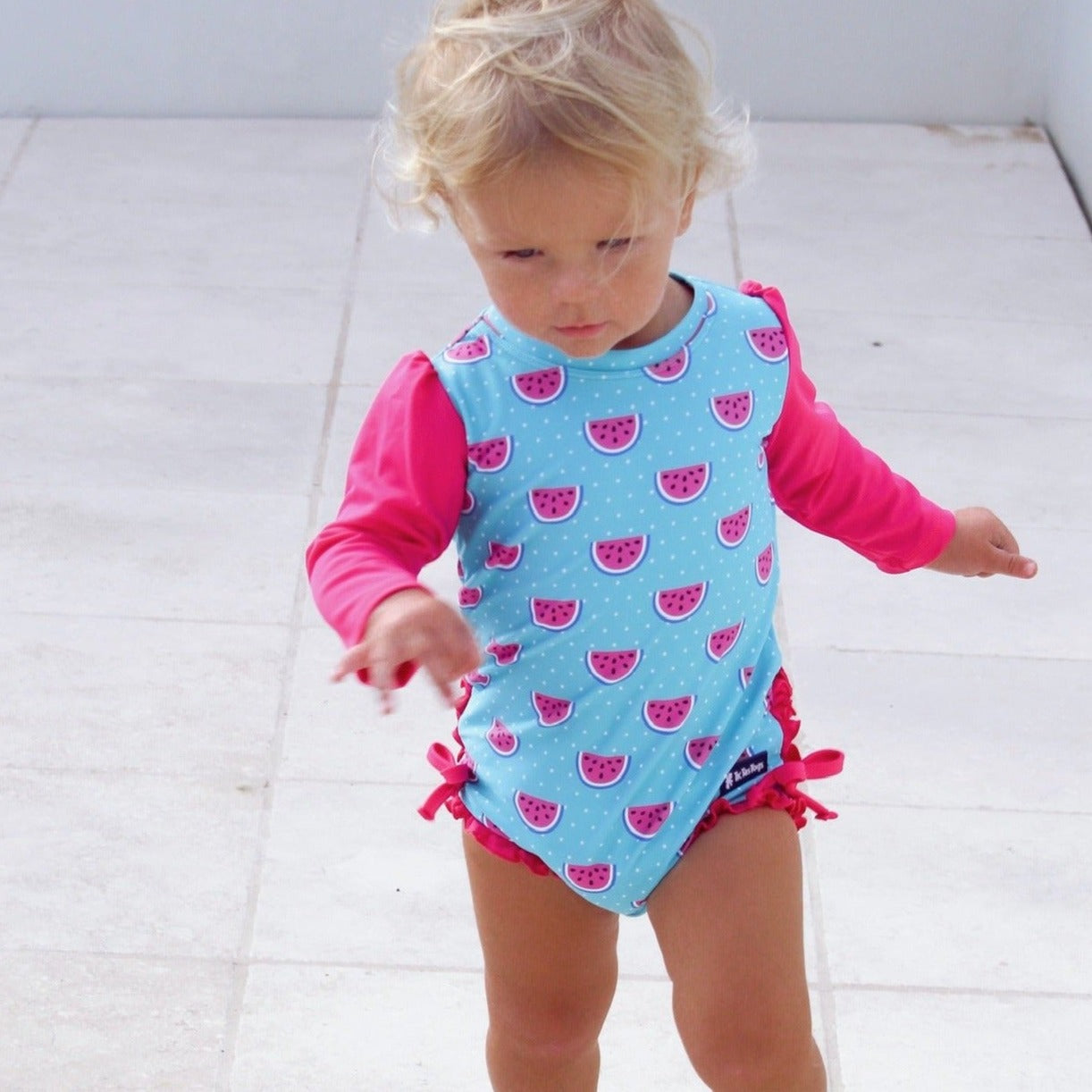 Nappy-change Swimsuit | Dotty Watermelon