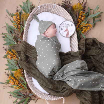 Newborn Gift Set - Olive Spots