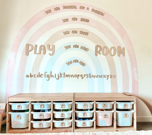 PLAY ROOM Wooden Plaque