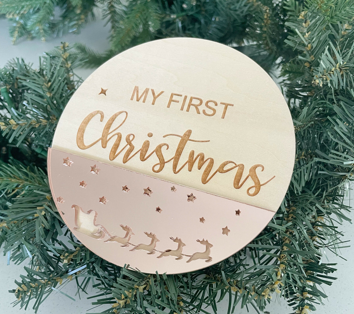 My First Christmas Plaque 3D