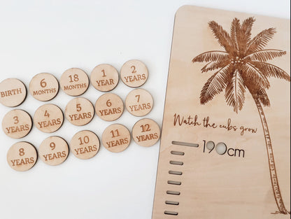 Personalised Growth Chart - Mountains