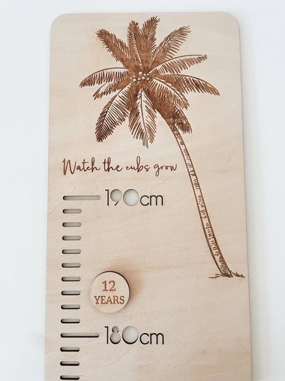 Personalised Growth Chart - Mountains