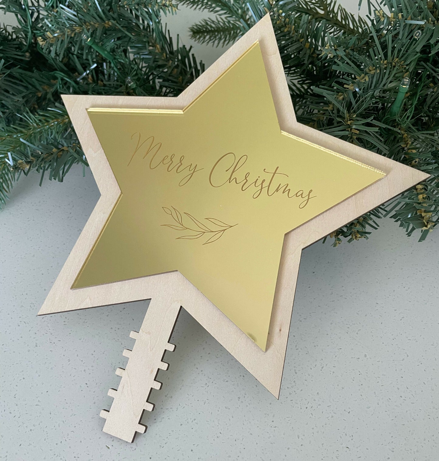 Christmas Tree Topper - Leaf