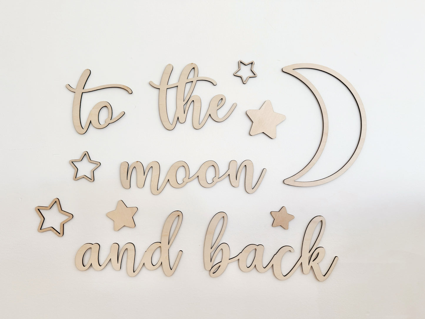 to the moon and back wall plaque
