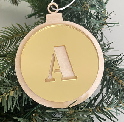 Christmas Monogram Ornament