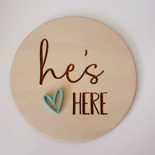 he's here heart