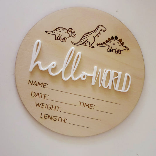 hello world dinos