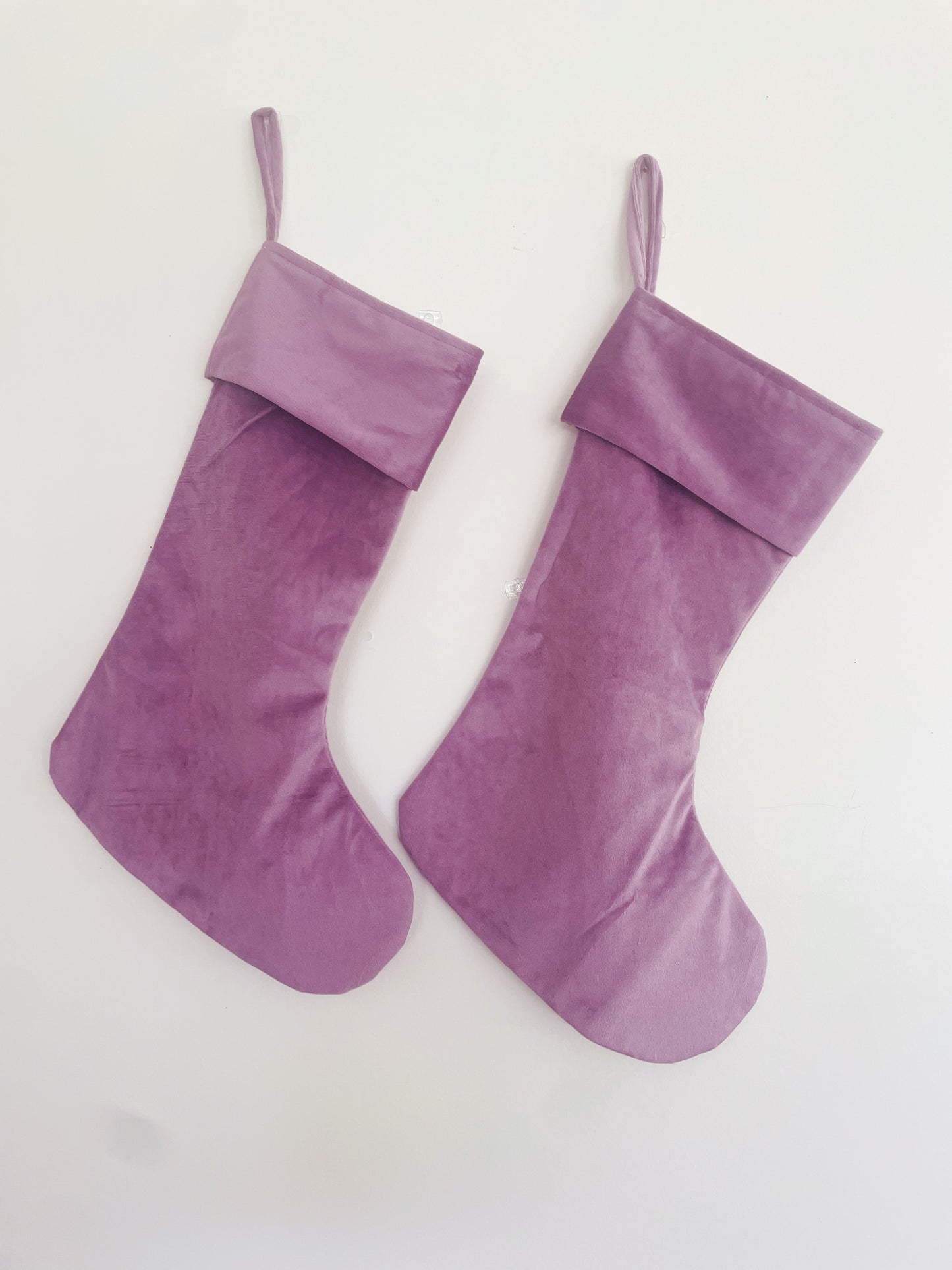 Lilac Velvet Stocking