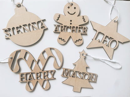 Monogram Christmas Ornament - Multiple Designs