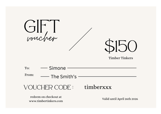 Timber Tinkers Gift Card