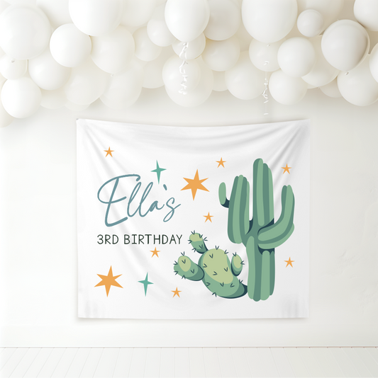 Birthday Banner - Cactus