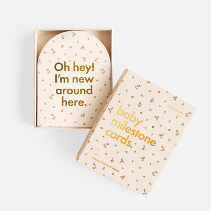 Baby Milestone Cards Broderie