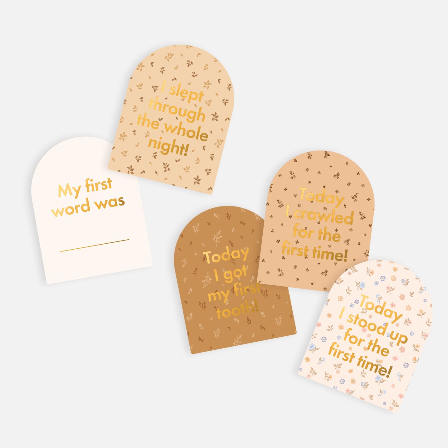 Baby Milestone Cards Broderie