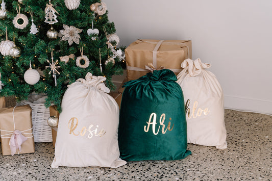 Personalised Velvet Santa Sack