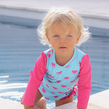 Nappy-change Swimsuit | Dotty Watermelon