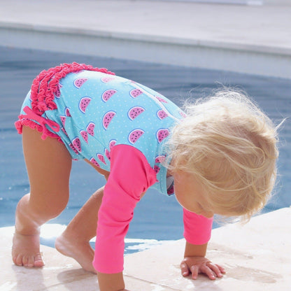 Nappy-change Swimsuit | Dotty Watermelon