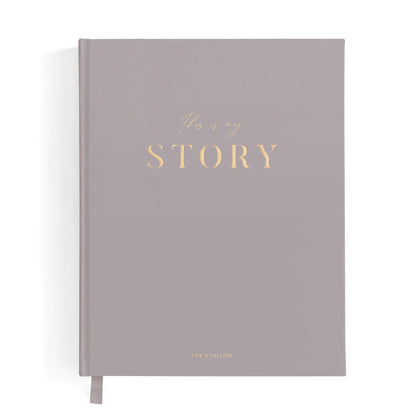 This Is My Story Memoir Journal Grey