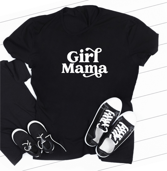 Girl Mama BLACK T-shirt - Size M