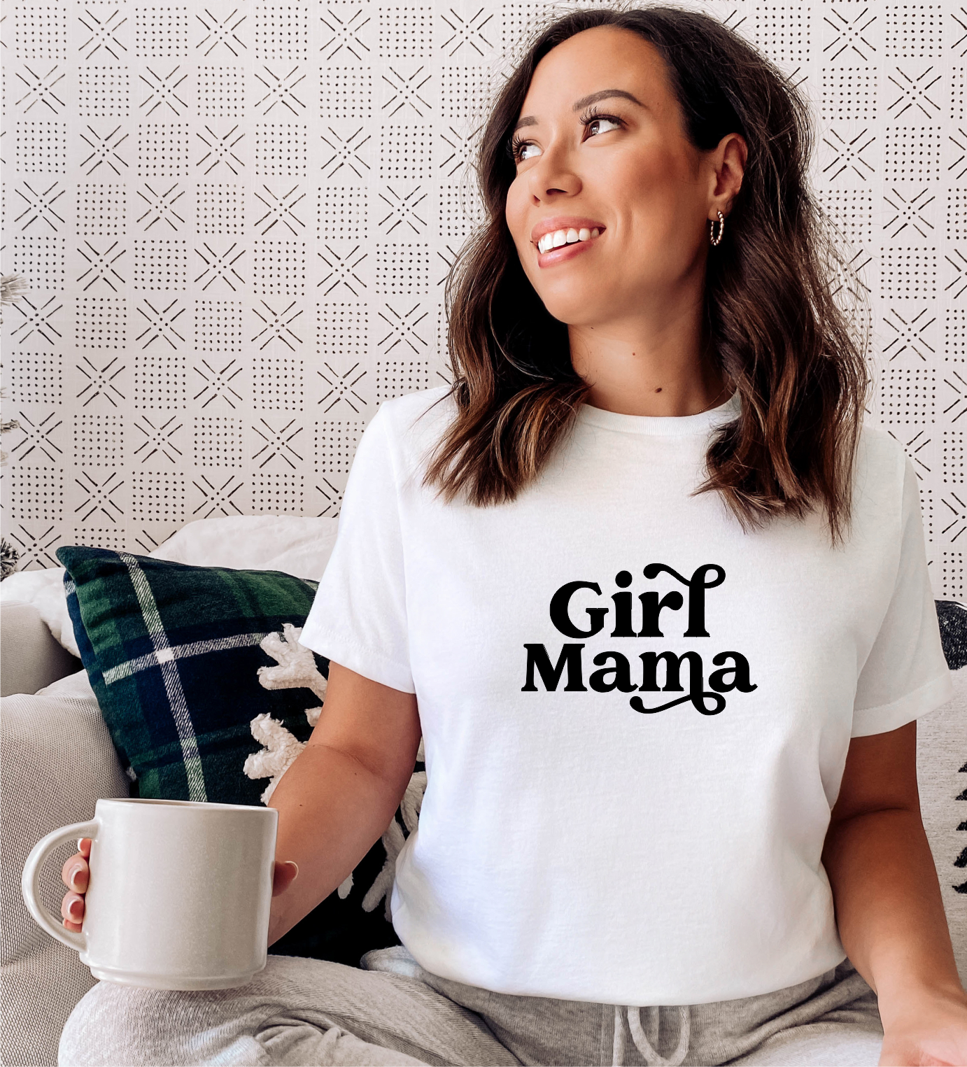 Girl Mama WHITE T-shirt - Size S