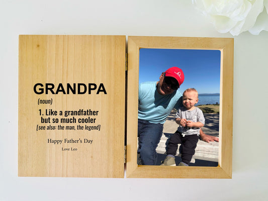 Personalised Father's Day Photo Frame - Grandpa Definition