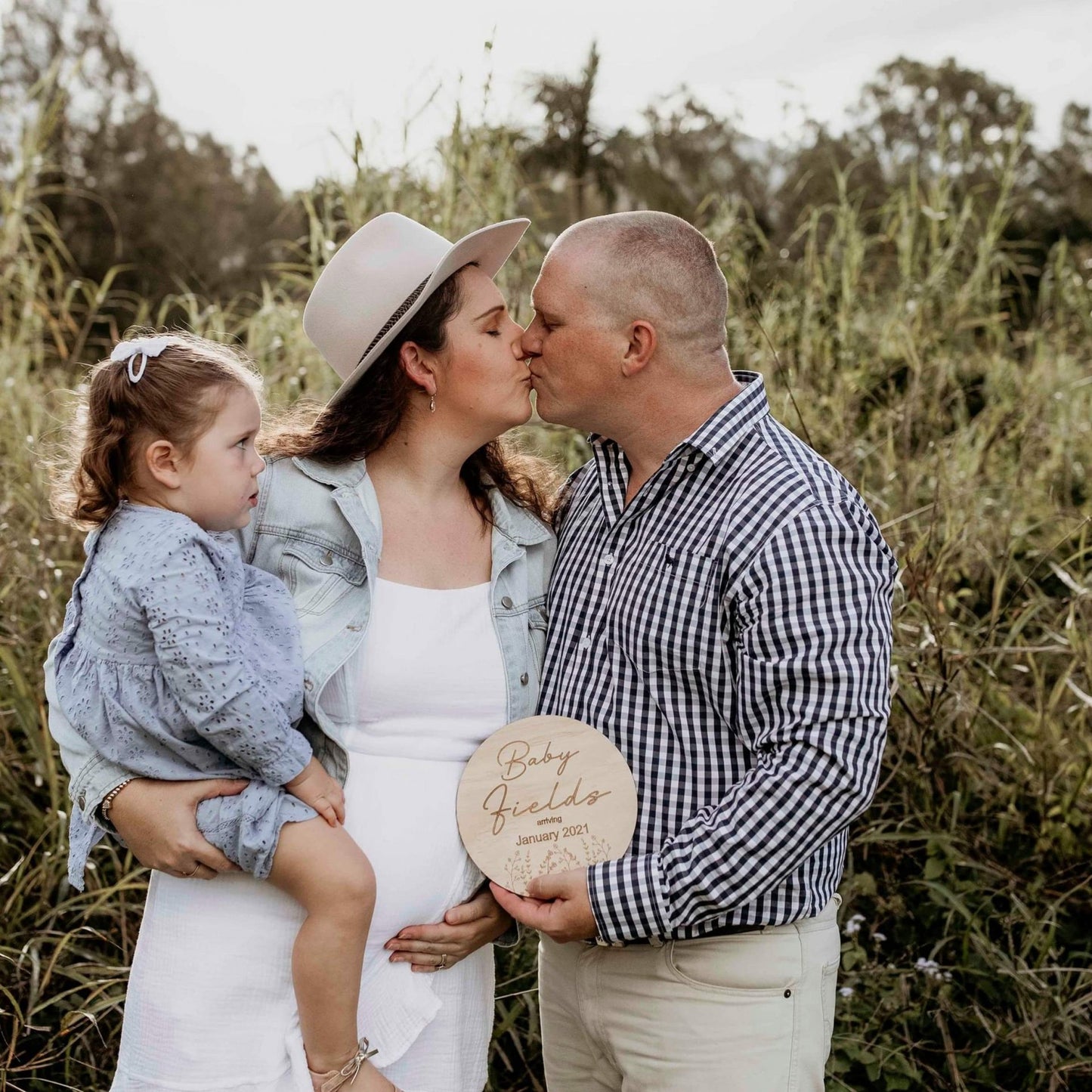 Wildflower Birth Announcement