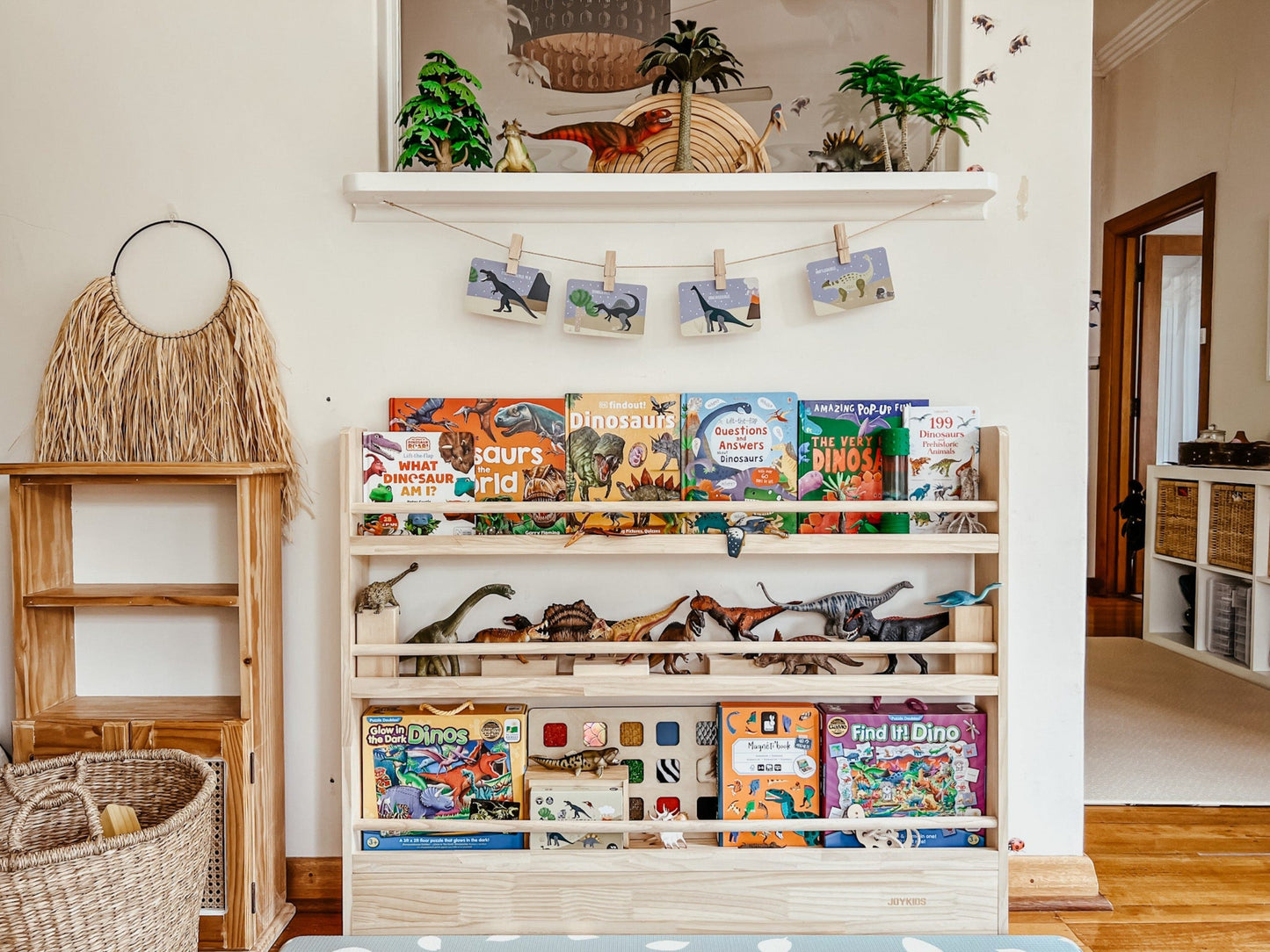 Front Facing Bookshelf with 3 Tier -  SolidWood