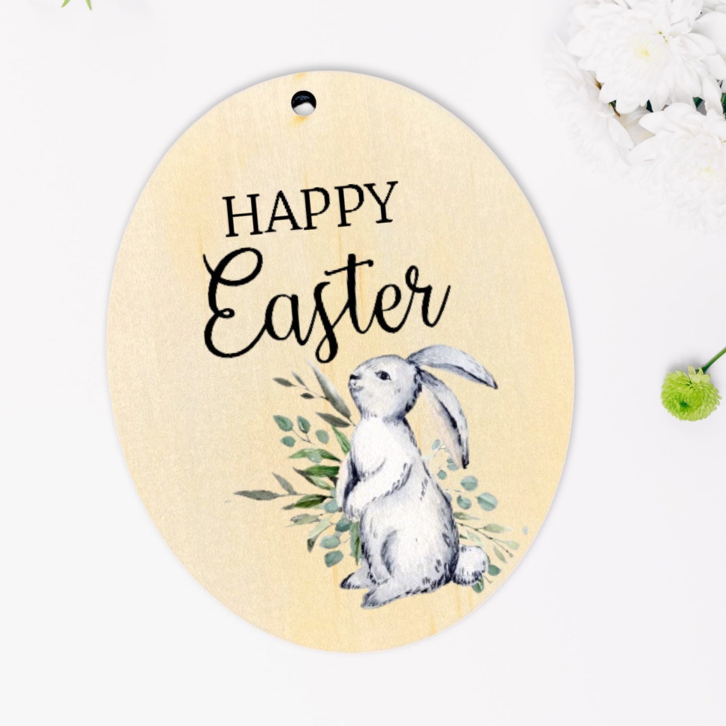 Easter Tag - Grey Bunny