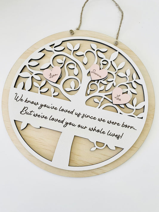 Personalised Tree of Life Sign
