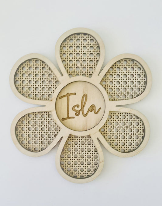 Rattan Flower Sign