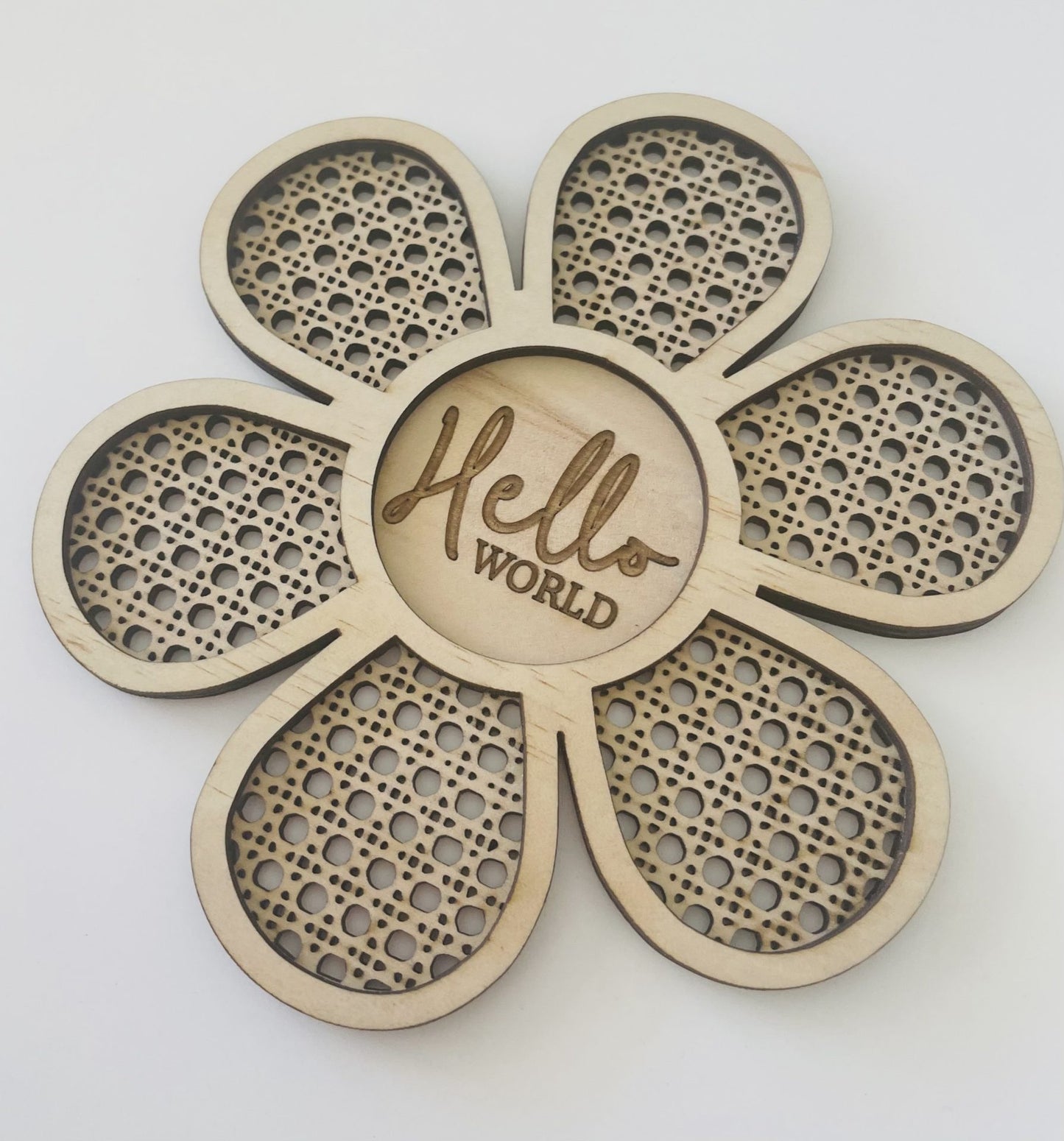 Rattan Flower Sign