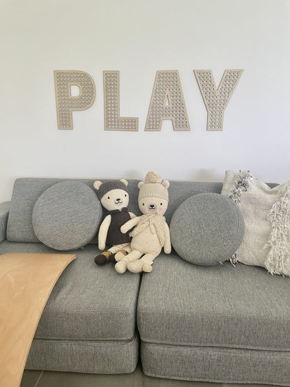 Rattan PLAY Plaque