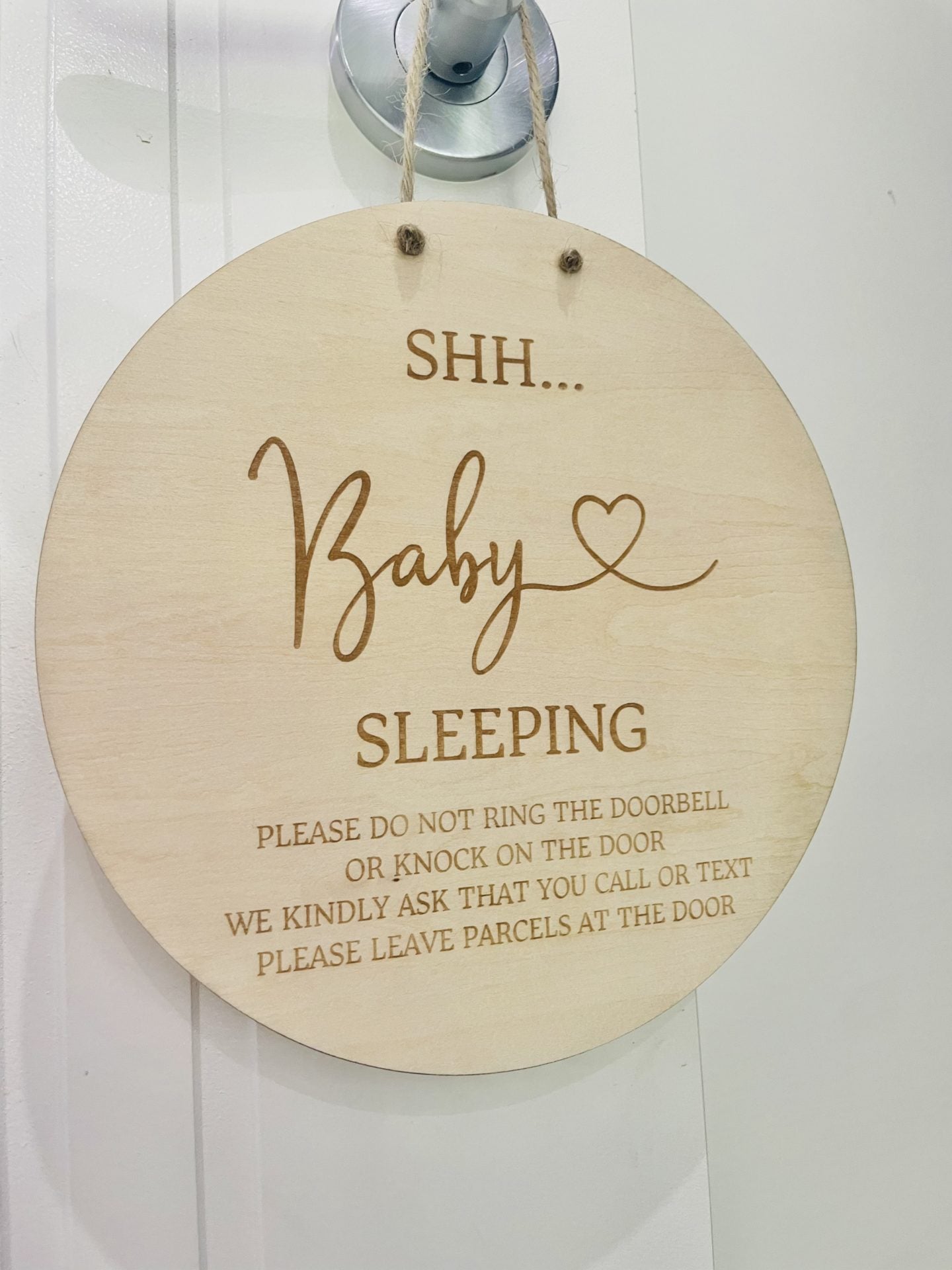 Shh... Baby Sleeping - Please do not knock