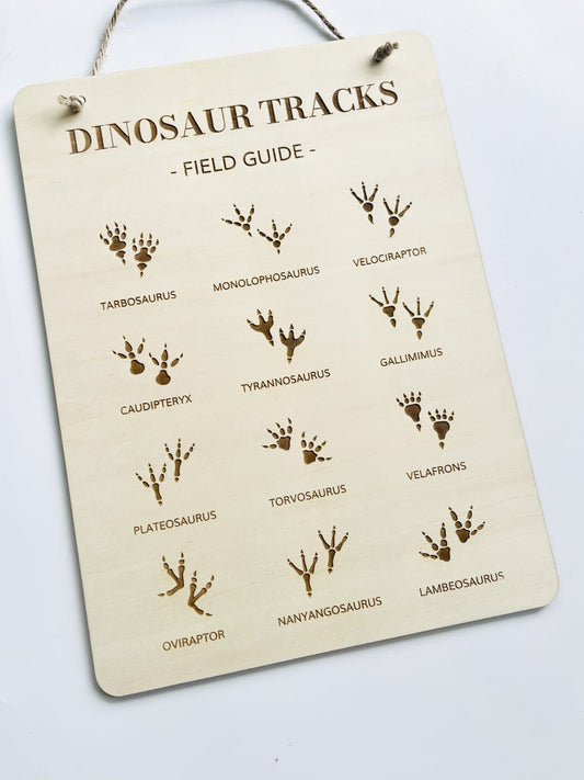 Dino Tracks Sign