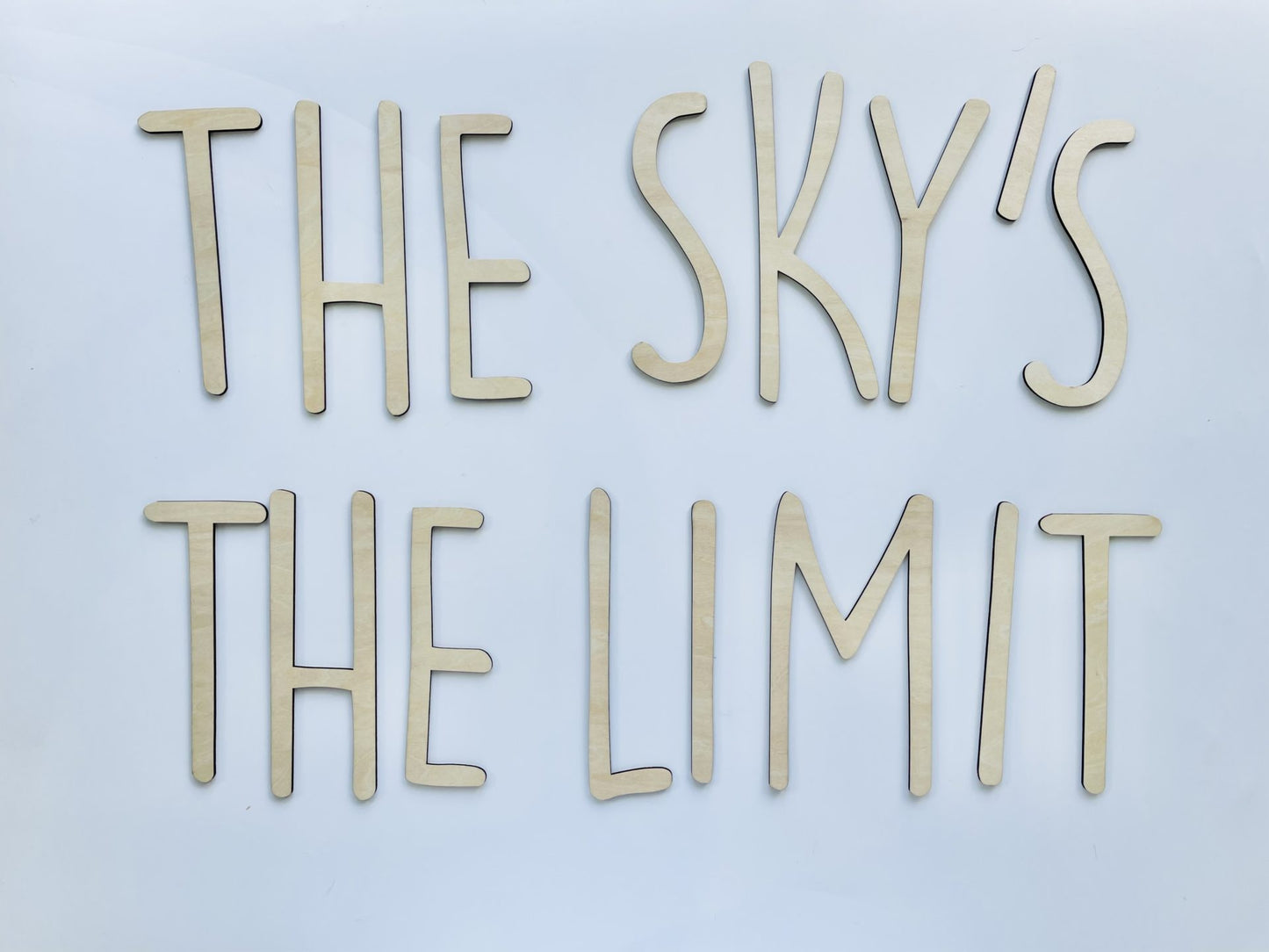 THE SKY'S THE LIMIT wall plaque